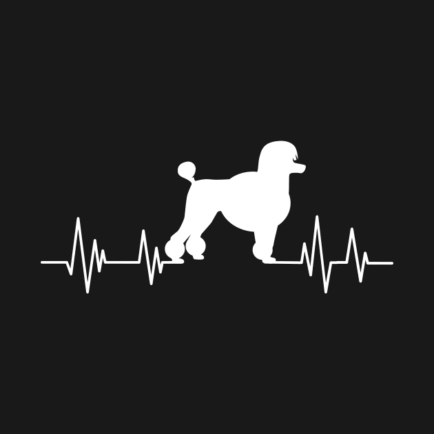 Poodle Heartbeat dog Heartbeat Poodle Silhouette by mezy