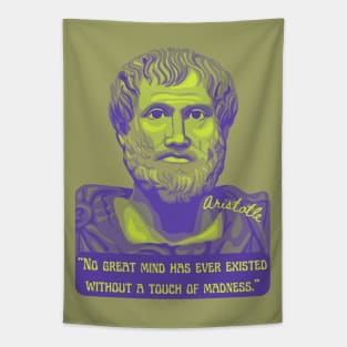 Aristotle Portrait and Quote Tapestry