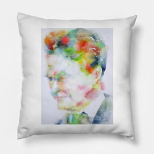 F. SCOTT FITZGERALD - watercolor portrait .3 Pillow