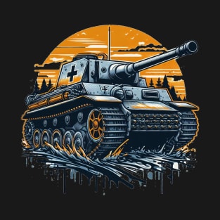 German Panzer Tank Art Apparel T-Shirt