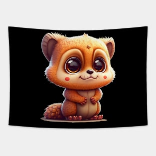 Cute marmoset monkey Tapestry