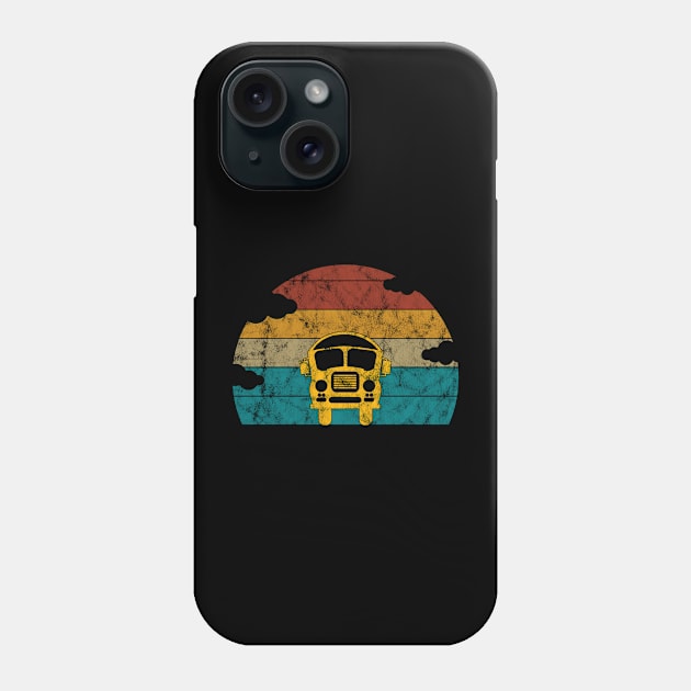 School Bus Shirt. Retro Style Phone Case by BlendedArt