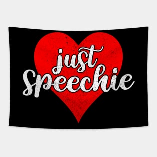 Im Just Speechie - Vintage Retro SLP Shirt for Speech Therapist  2 Tapestry