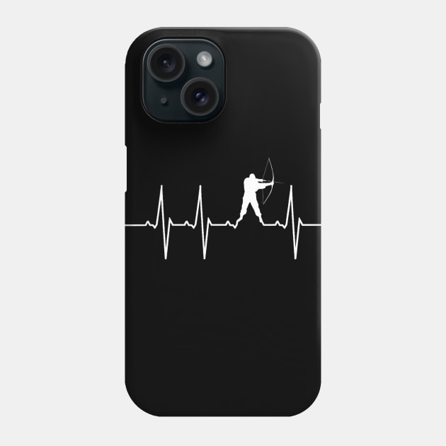 Archery Shirt Heartbeat Bow Hunting Phone Case by Kiwistore