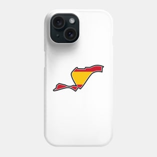 Valencia Street Circuit [flag] Phone Case