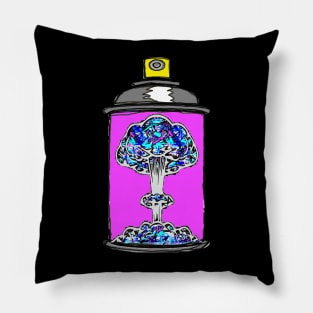 spray Explosion Pop Art Pillow