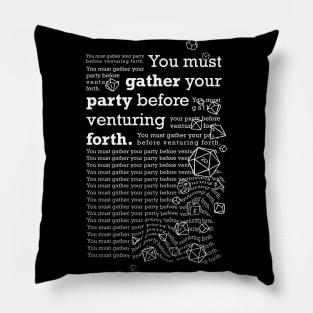 Gather your party | Dungeons & Dragons | DnD Pillow