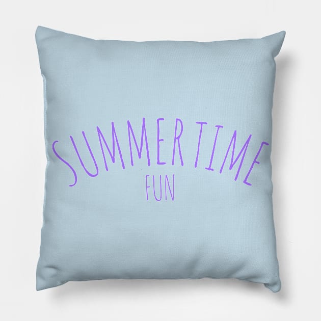 Summertime fun t-shirt Pillow by Coreoceanart