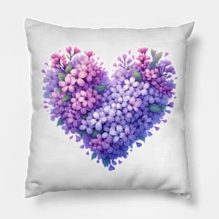 Heart Shaped Flowers Pillow