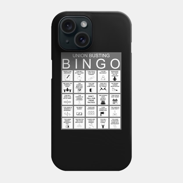 Union Bingo Phone Case by Voices of Labor