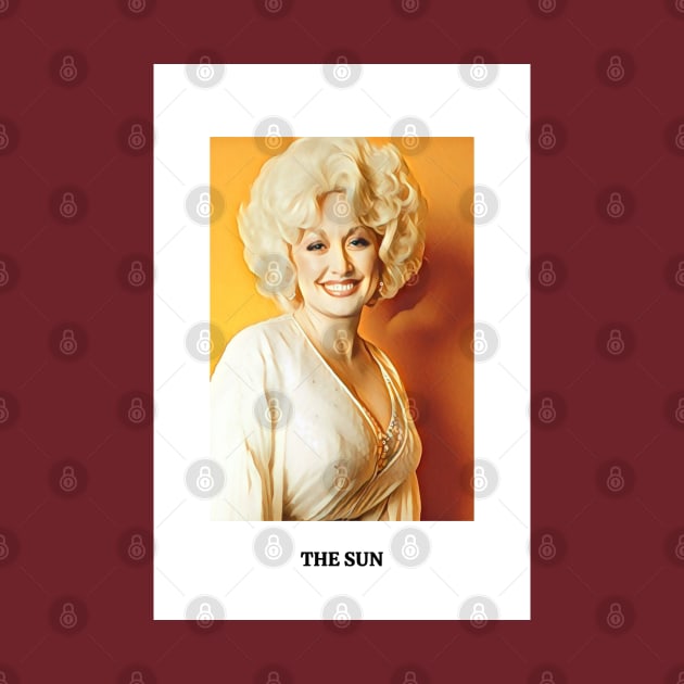 The Sun Tarot Card - Dolly Parton by Hoydens R Us