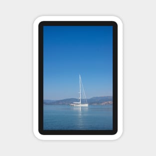 Sailing boat in Nafplio, Greece. Magnet