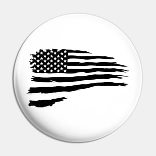 Distressed American Flag Pin