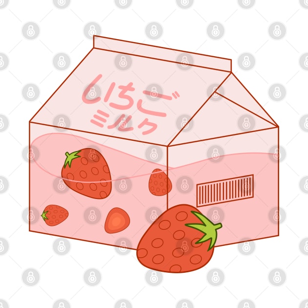 Strawberry milk carton by CozyEra