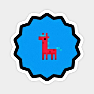 Cute pixel horse Magnet