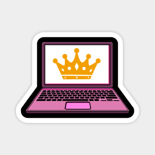 Programming Coding Girl Queen Magnet