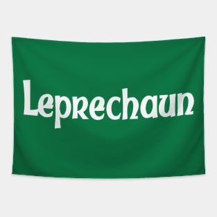 Leprechaun Typograhic Design Tapestry