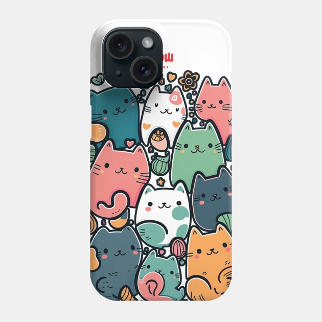 A pile of cats Phone Case by bmron