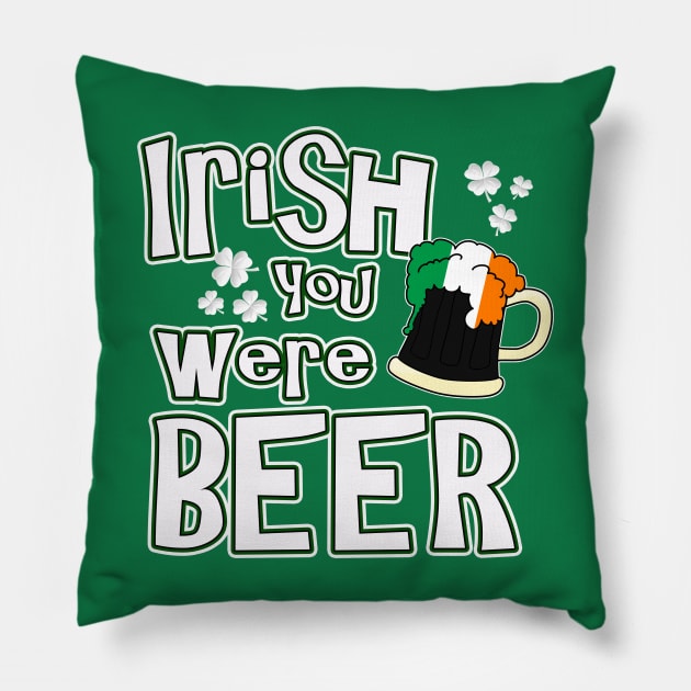 Funny St Patricks Day Shirt Pillow by 3QuartersToday