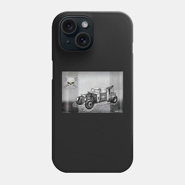 Junkyard Rods Tow Truck Phone Case by kenmo