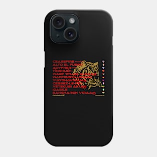 CEASEFIRE: Say ¿Qué? Top Ten Spoken (Ohio) (Tiger) Phone Case