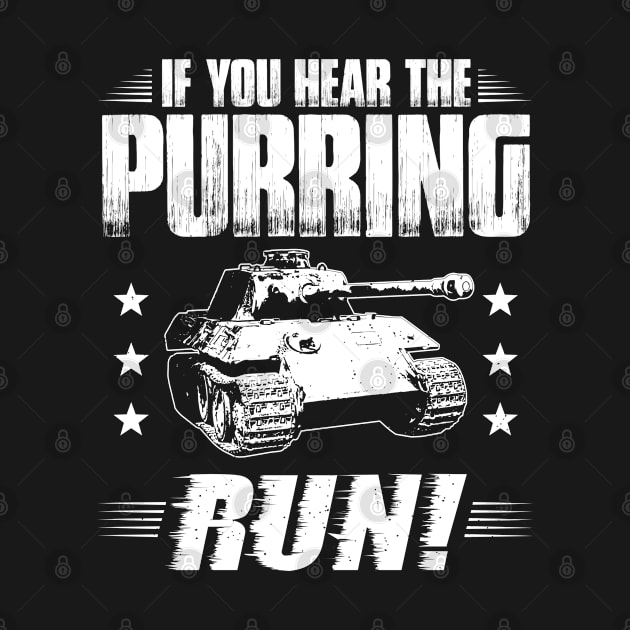 Tank Panzer Tanker Purring Tanks Military Gift by Krautshirts