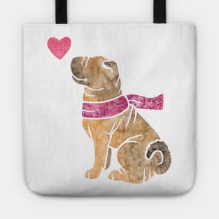 Watercolour Shar Pei Tote