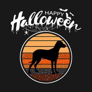 Funny Happy Halloween Beautiful Vizsla Men Women Kids Gift T-Shirt