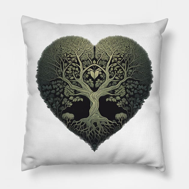 Tree of Life - Designs for a Green Future Pillow by Greenbubble