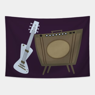 Vintage Guitar and Amp Tapestry