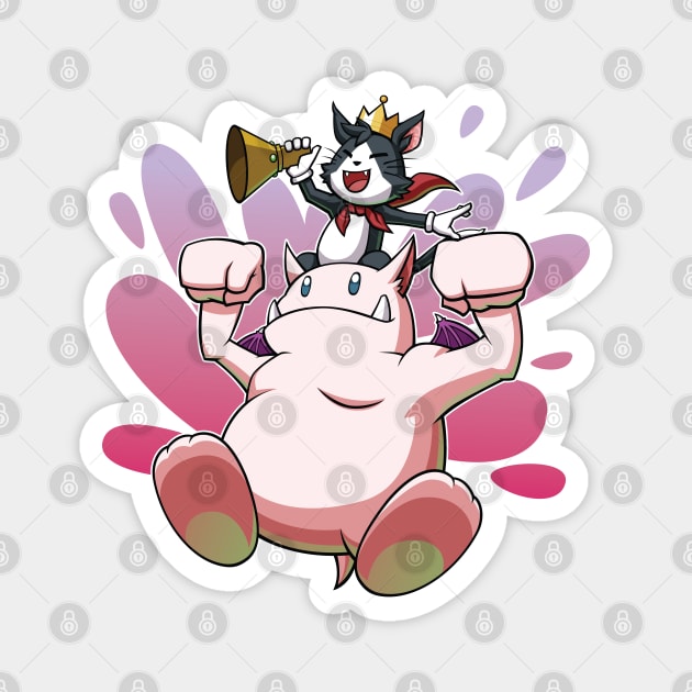 Cait Sith Chibi FF7 Magnet by Xar623