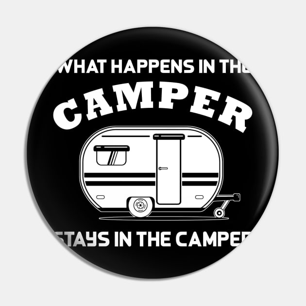 What Happens In The Camper Stays In The Camper Pin by fromherotozero