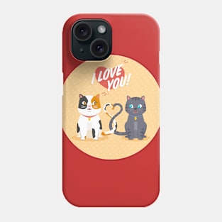 I Love You Like These Cats Love Each Other Phone Case