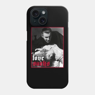 Love Sucks - Christopher Lee Dracula Phone Case