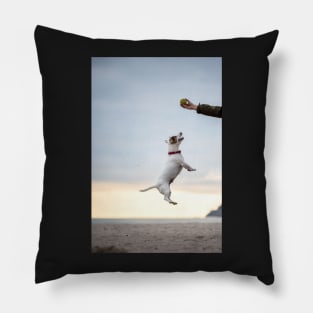 Jumping Jack Russel Terrier Pillow