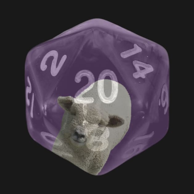 Nat20 Sheep on Purple by Geomhectic