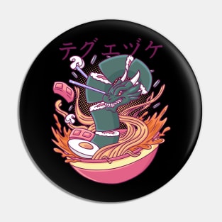 Kaiju Ramen And The Green Sushi Dragon Pin