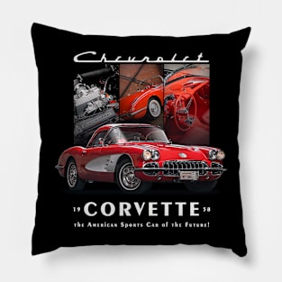 The American Sports Car of the Future Chevrolet Corvette C1 Pillow