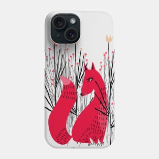 Fox In Schrub Phone Case