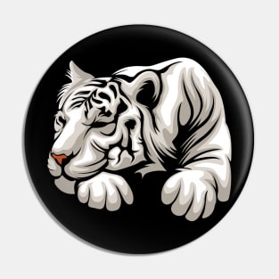 Tiger White Pin