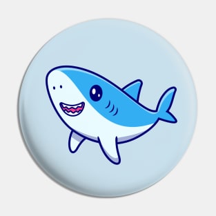 Cute Shark Swimming Pin