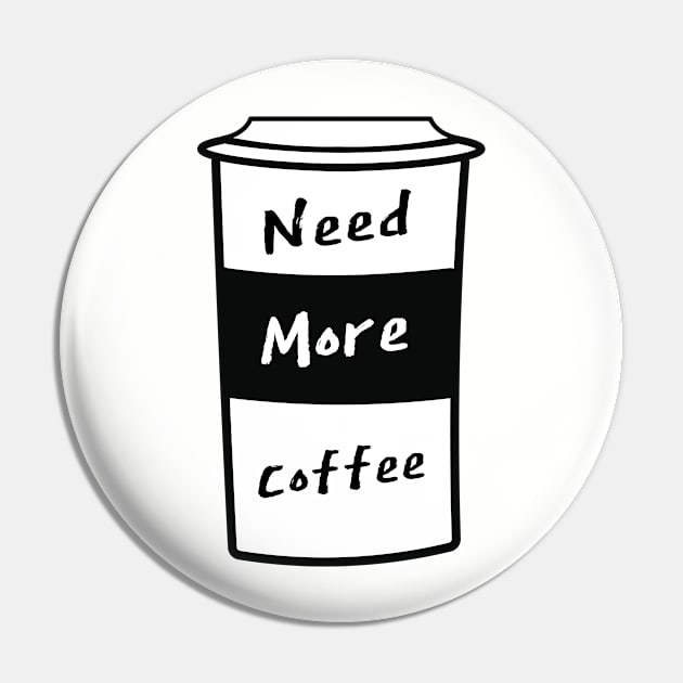 Need More Coffee Pin by BleizerShtorn