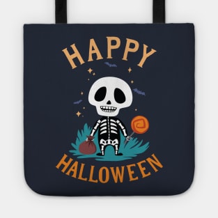 Trick or Treat Skeleton Friend Tote