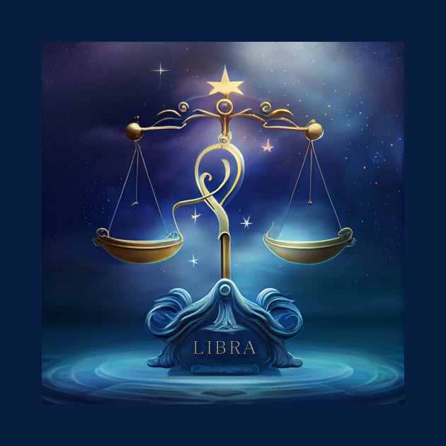 Zodiac Sign LIBRA  - Fantasy Illustration of astrology Libra by KOTOdesign