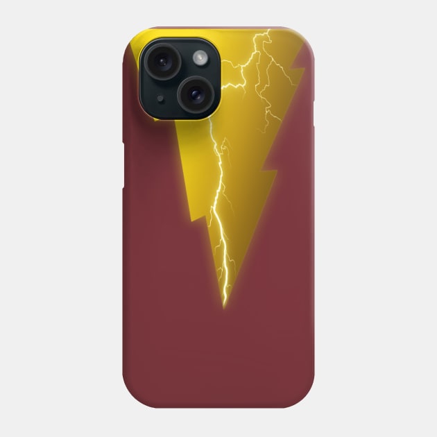 DCEU Shazam Lightning Phone Case by Ryan