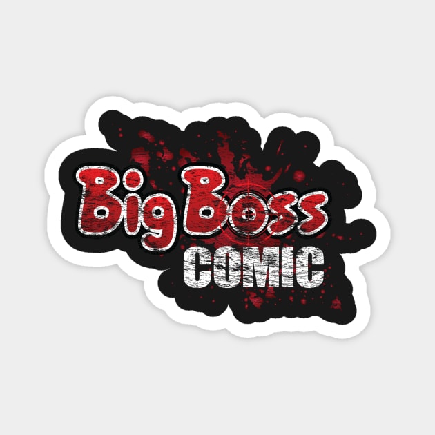 Vintage "Big Boss Comic" logo Magnet by MasterpieceArt