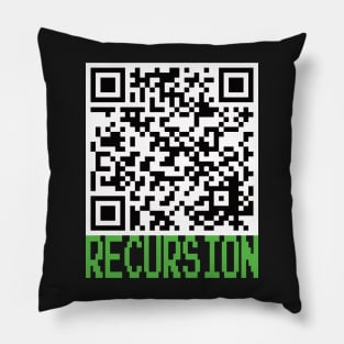 Recursion QR Code Pillow