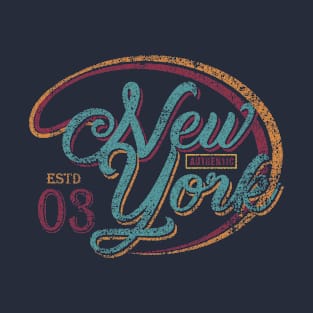 Vintage New York Typography T-Shirt