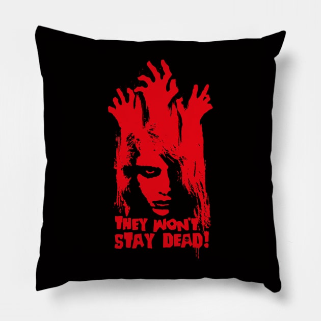 The living dead v2 Pillow by demonigote