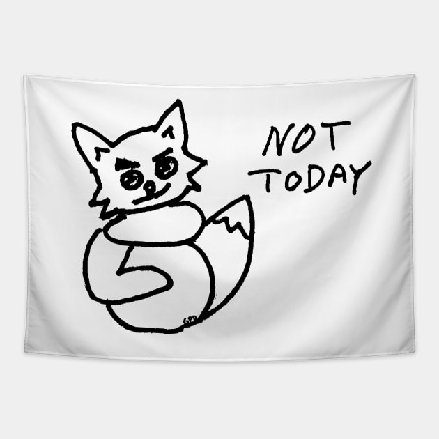 Not Today Kitty Tapestry by GiiPiiD